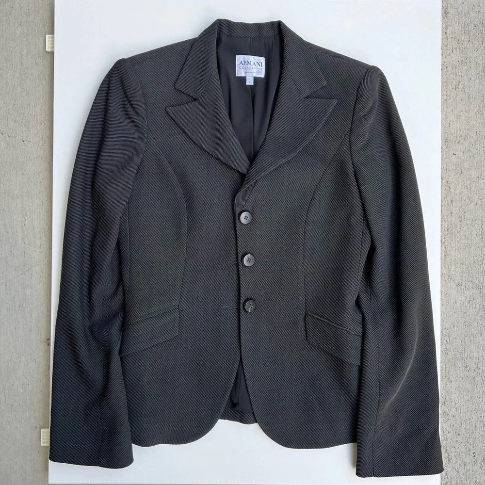Armani Collezioni Vintage Y2K Fitted Blazer - Office Siren Corpcore Boardroom - Picture 6 of 15